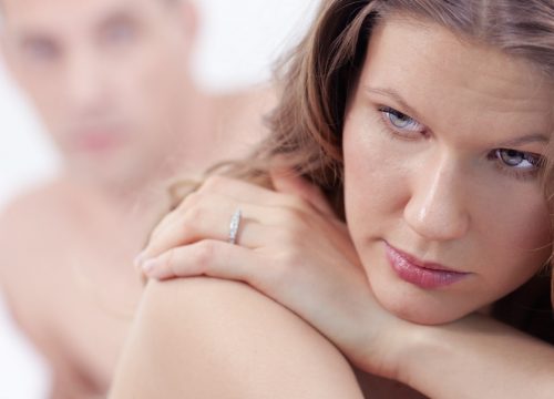 Woman dealing with sexual dysfunction issues