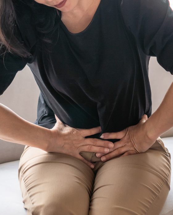 Woman with pelvic pain