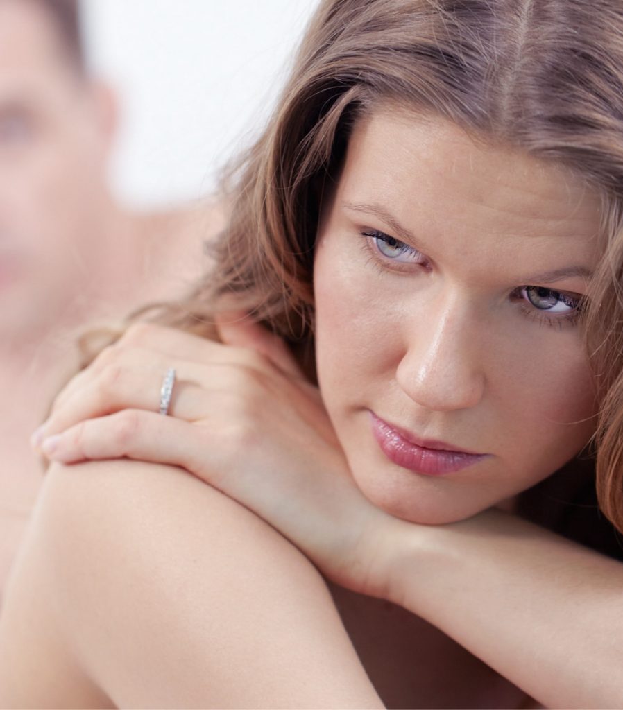 Woman experiencing sexual dysfunction